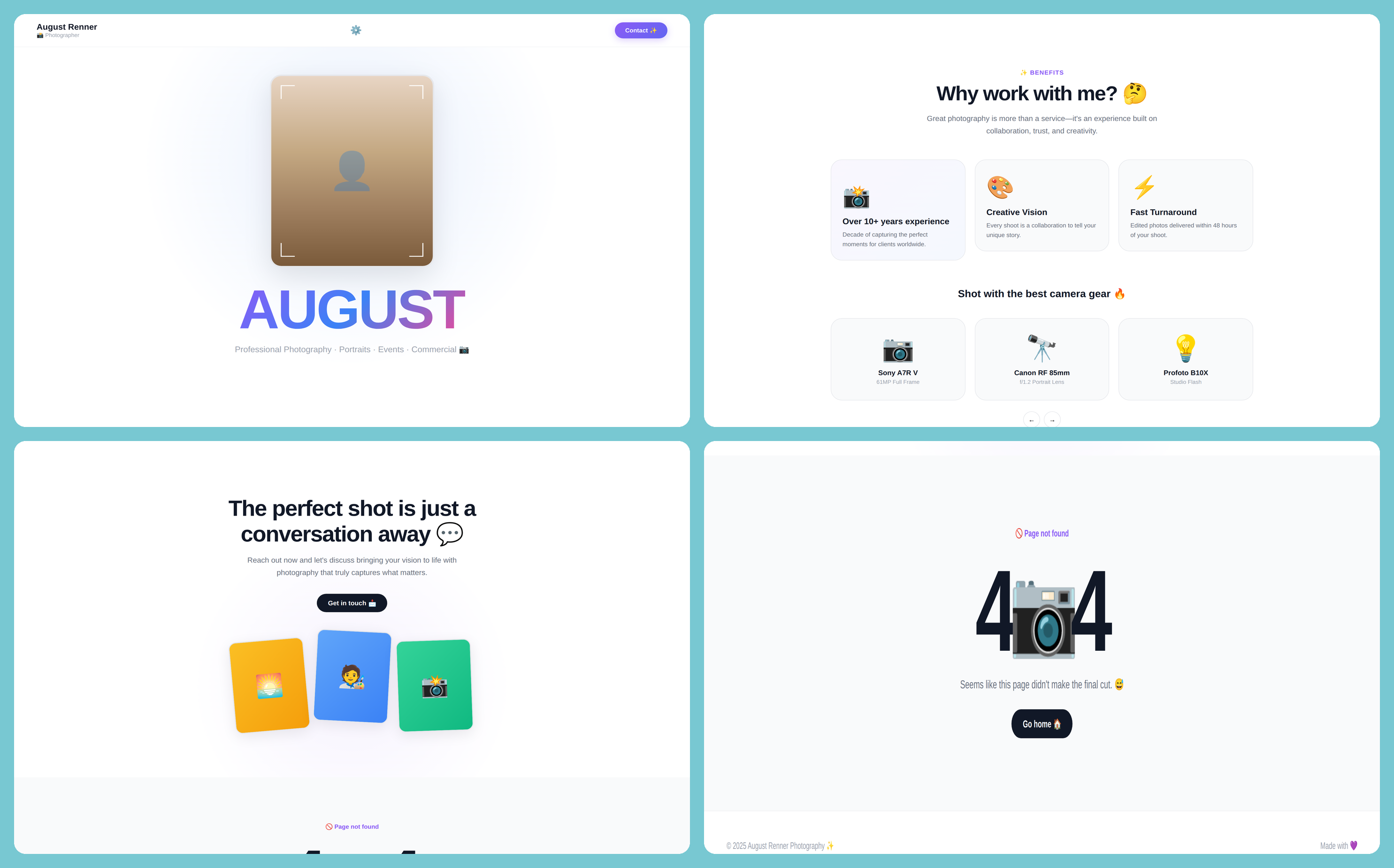 Website before optimization
